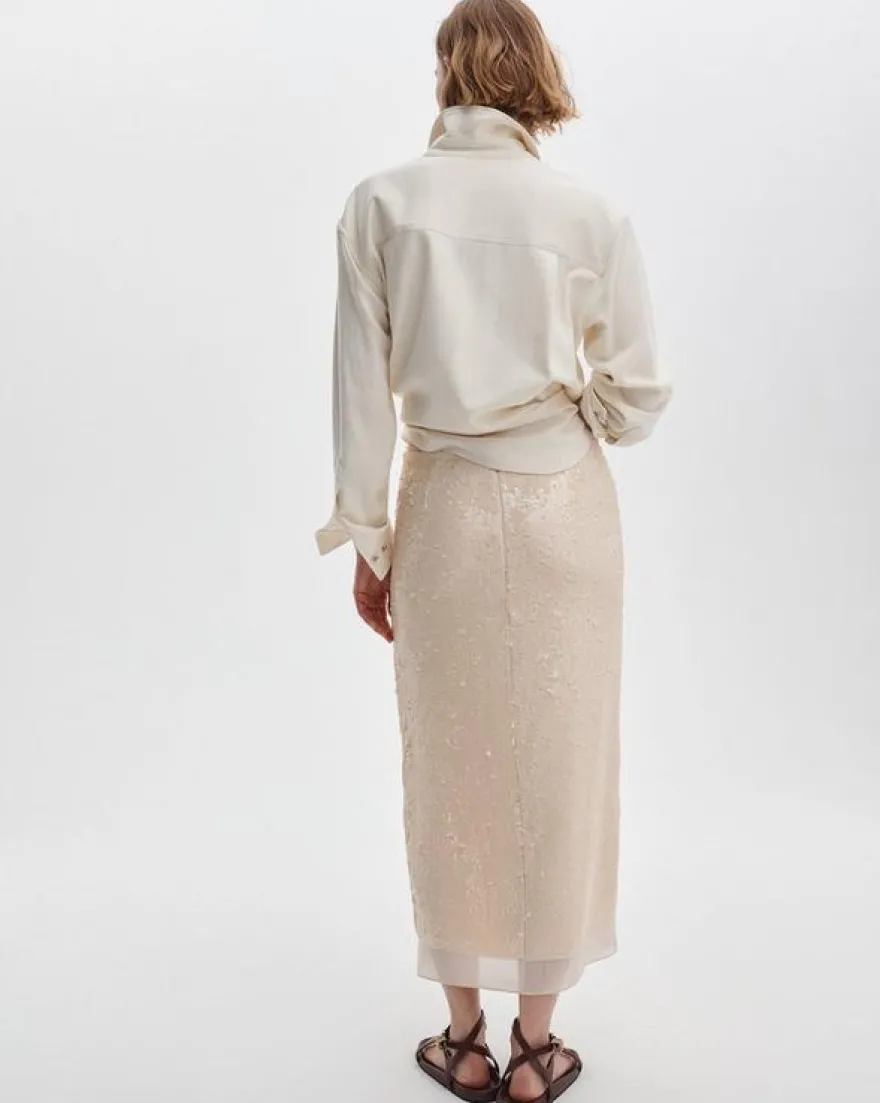 Kali Sequin Midi Skirt