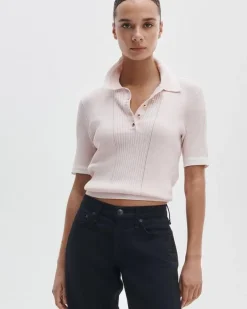 Laurie Cotton-Cashmere Polo