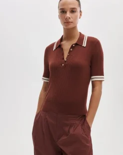 Laurie Cotton-Cashmere Polo
