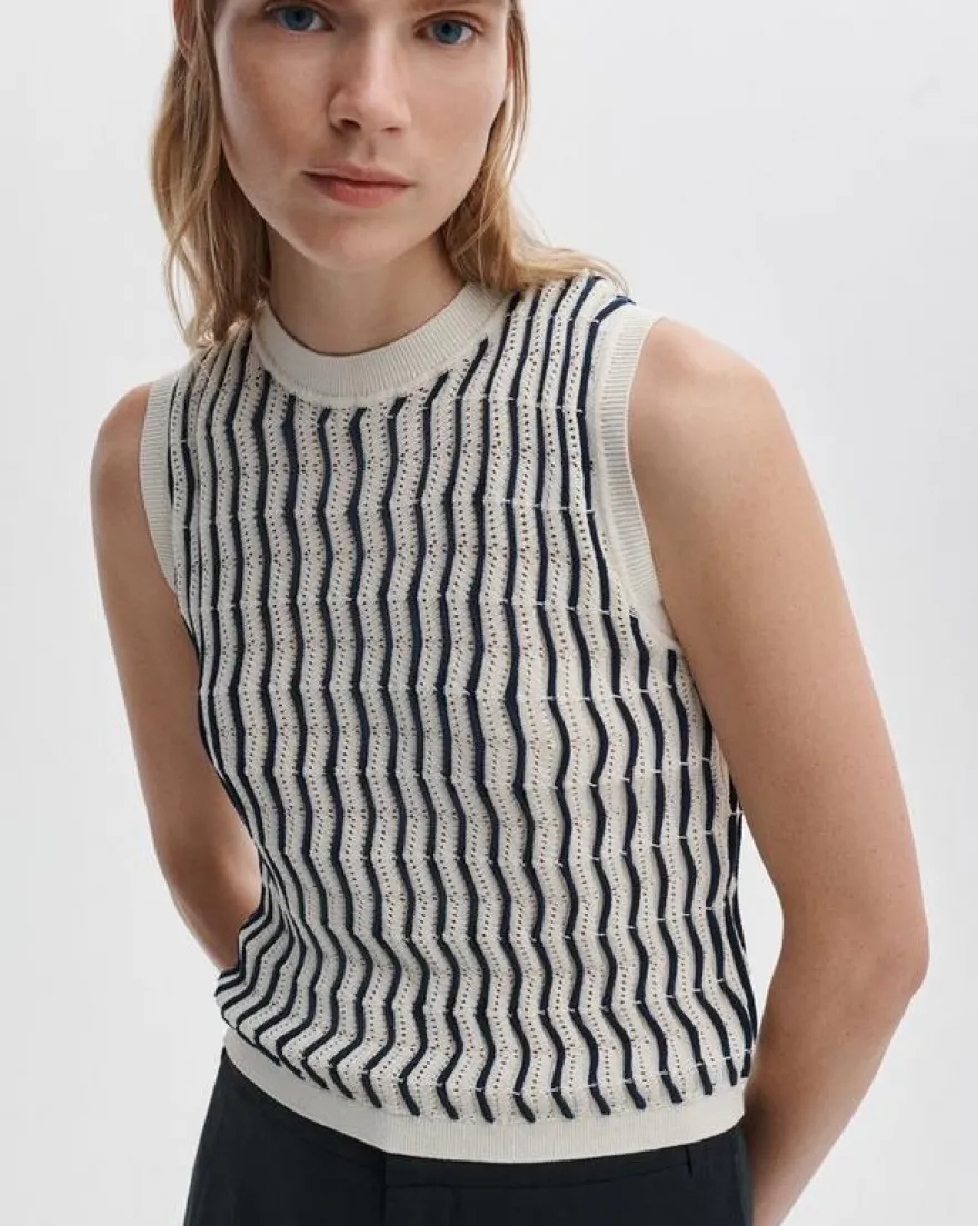 Leslie Striped Vest