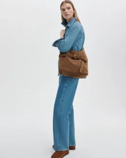 Lexington Suede Bucket Bag