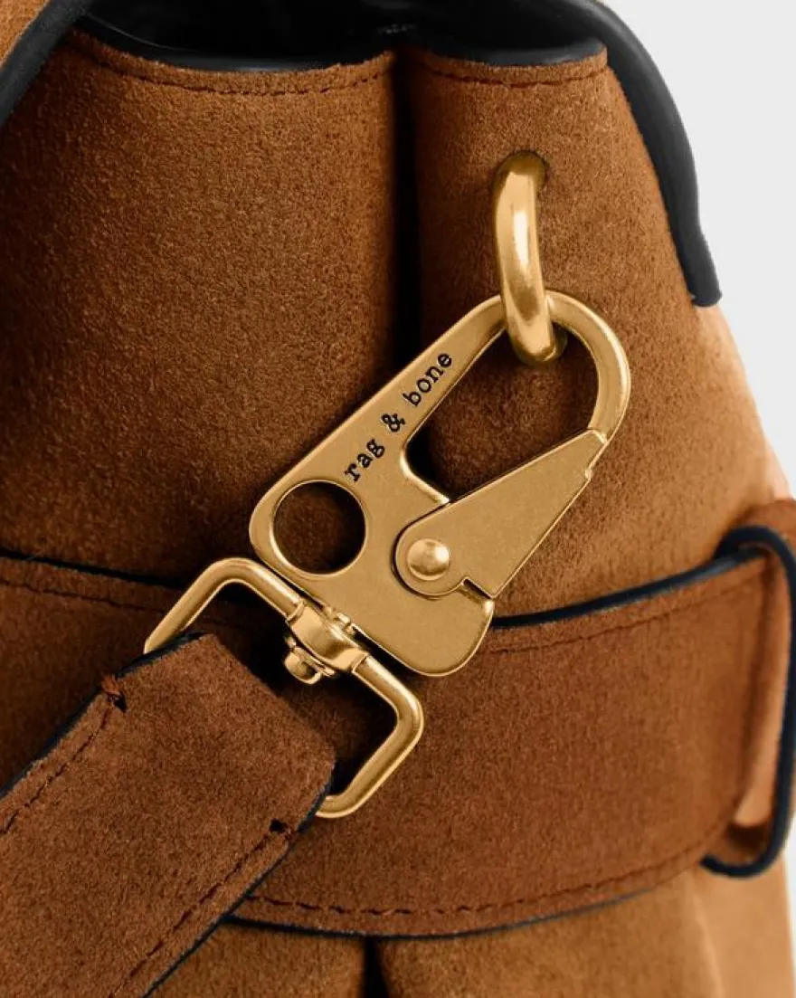 Lexington Suede Flap Bag