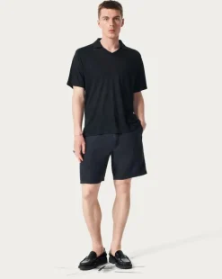 Linen Johnny Collar Polo