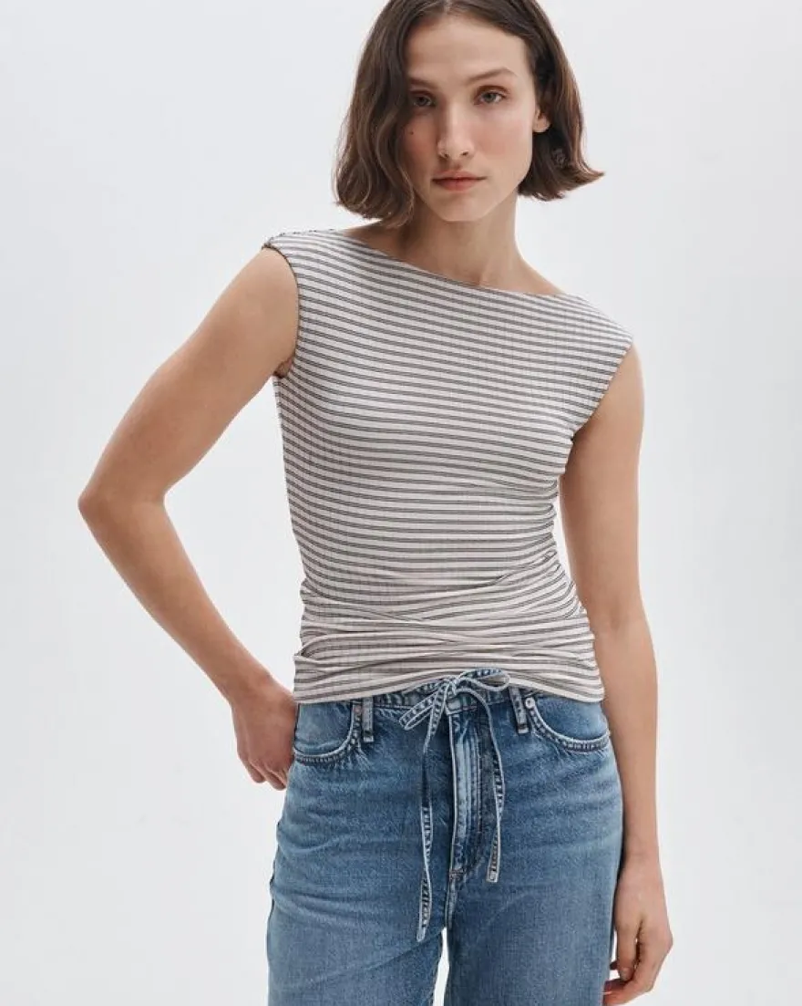 Luca Striped Reversible Tee