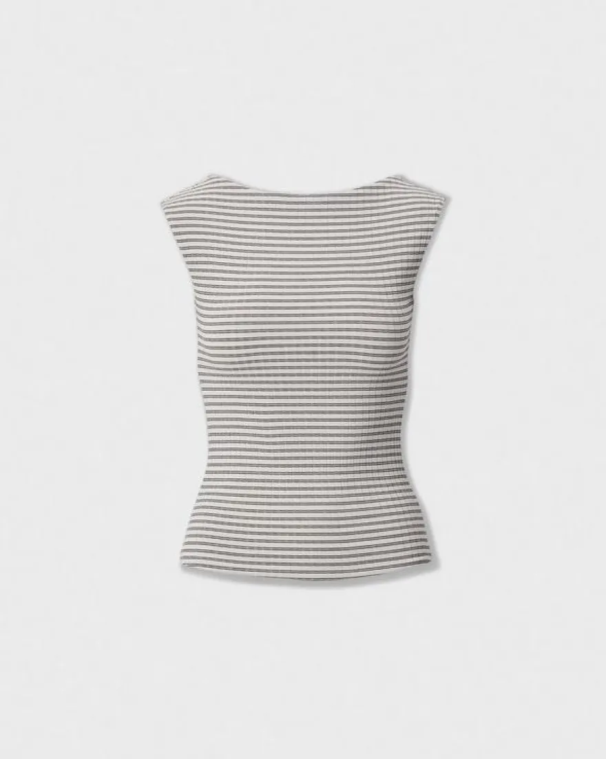 Luca Striped Reversible Tee