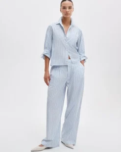 Lucia Striped Poplin Shirt