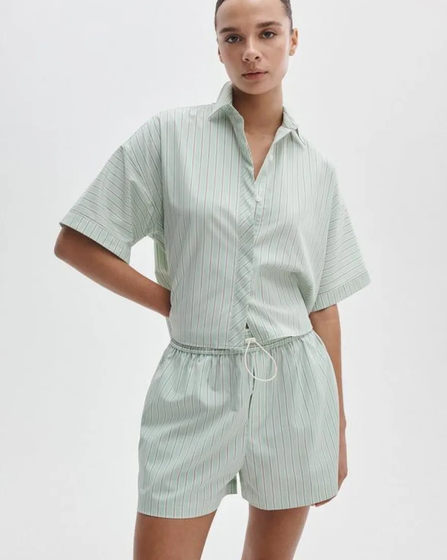 Marin Short-Sleeve Striped Shirt