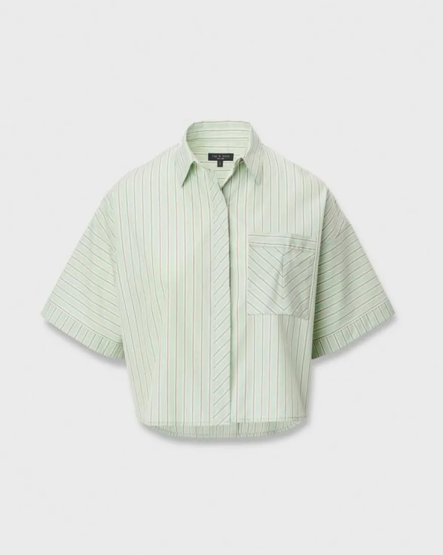 Marin Short-Sleeve Striped Shirt