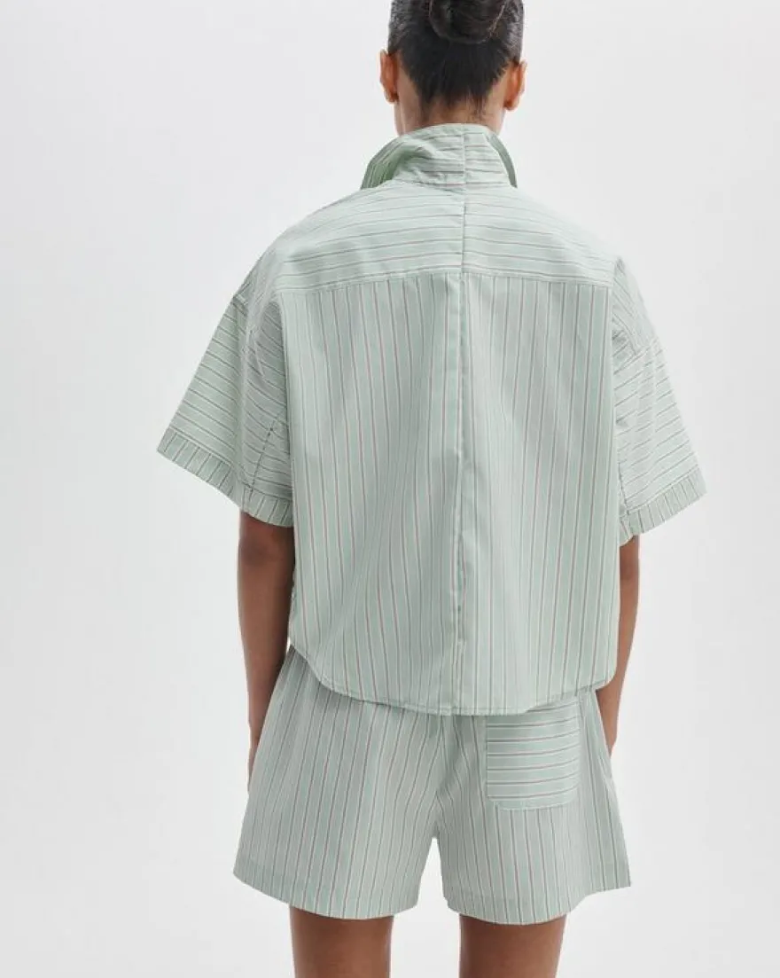 Marin Short-Sleeve Striped Shirt