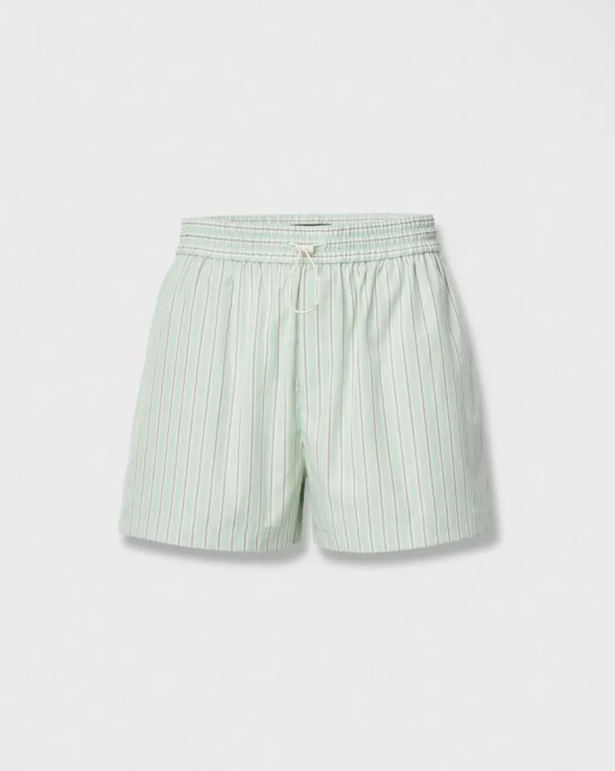 Marvin Striped Cotton Shorts