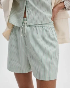 Marvin Striped Cotton Shorts