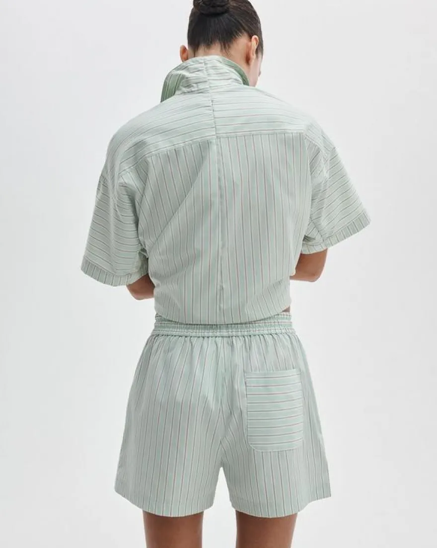 Marvin Striped Cotton Shorts