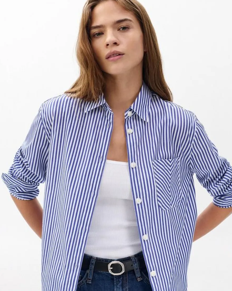 Maxine Poplin Stripe Shirt