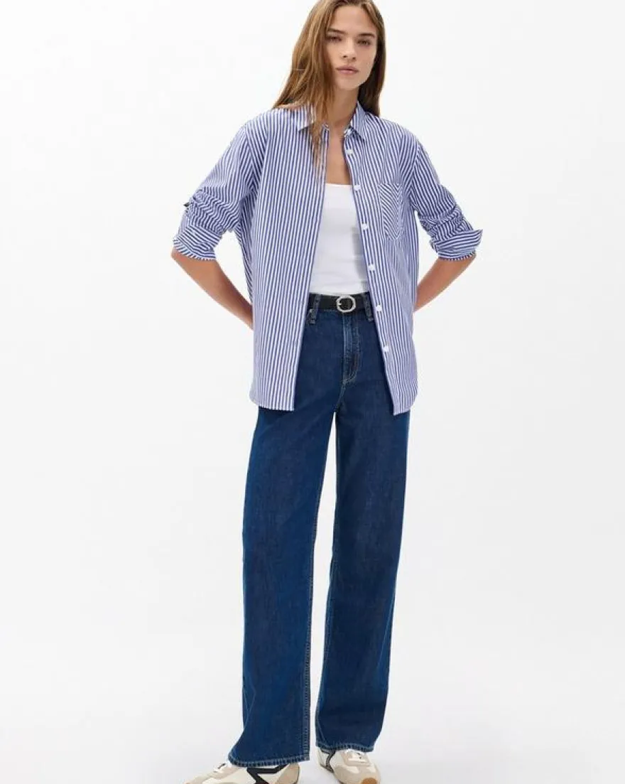 Maxine Poplin Stripe Shirt