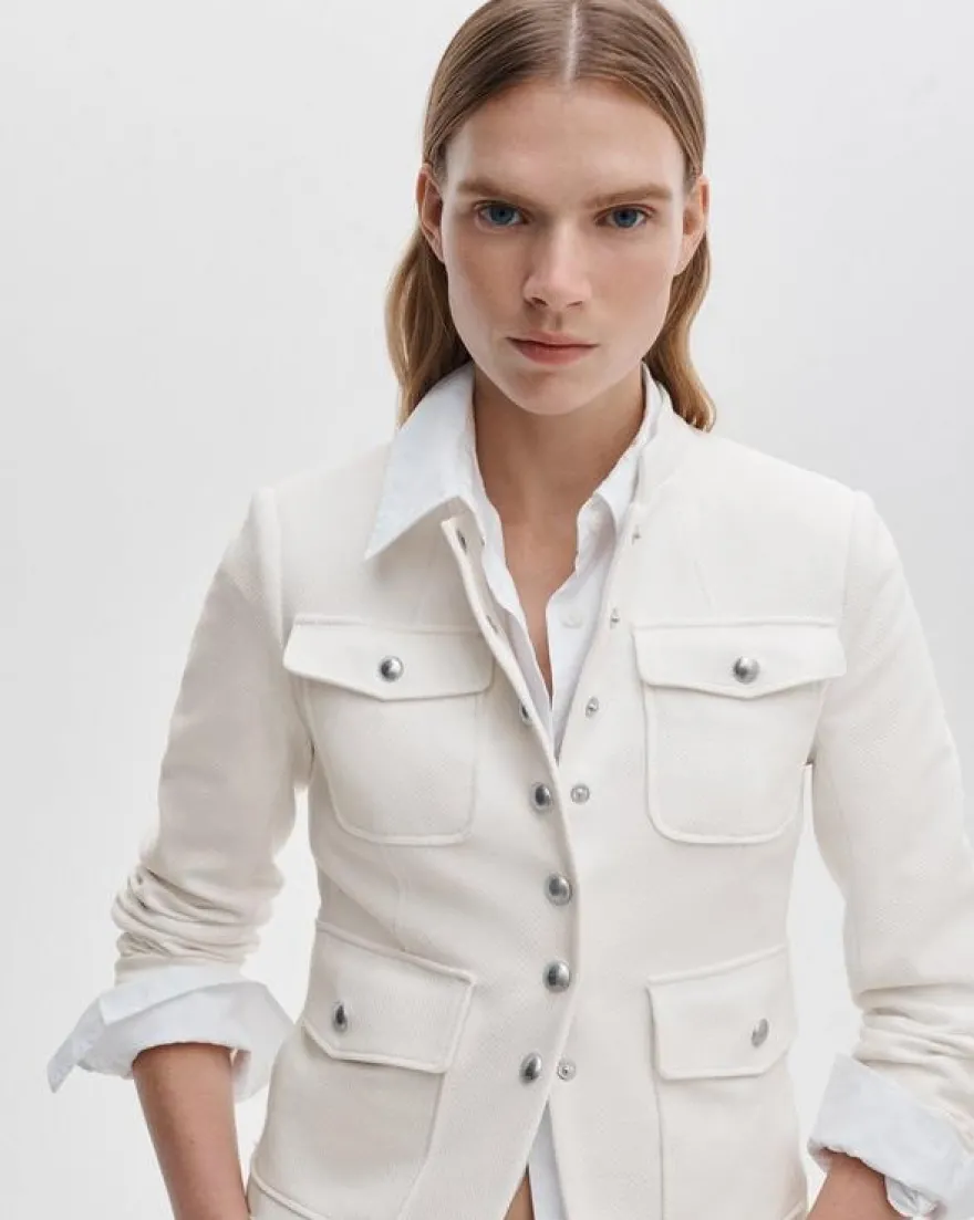 Mercer Italian Textured Knit Blazer