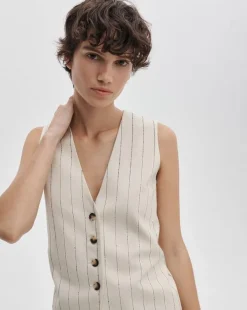 Paulette Striped Vest