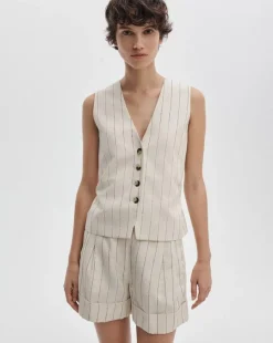 Paulette Striped Vest