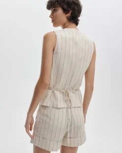 Paulette Striped Vest