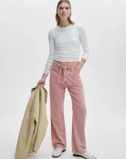 Phoebe Drawstring Wide-Leg Jean