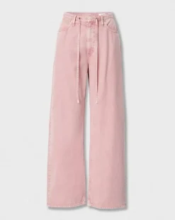 Phoebe Drawstring Wide-Leg Jean