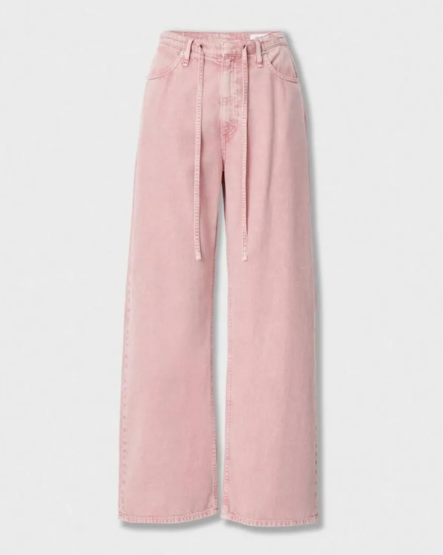 Phoebe Drawstring Wide-Leg Jean