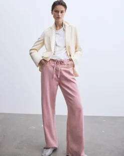Phoebe Drawstring Wide-Leg Jean