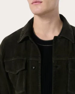 rb Suede Trucker Jacket