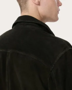 rb Suede Trucker Jacket