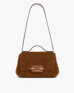 Realm Suede Top Handle Bag