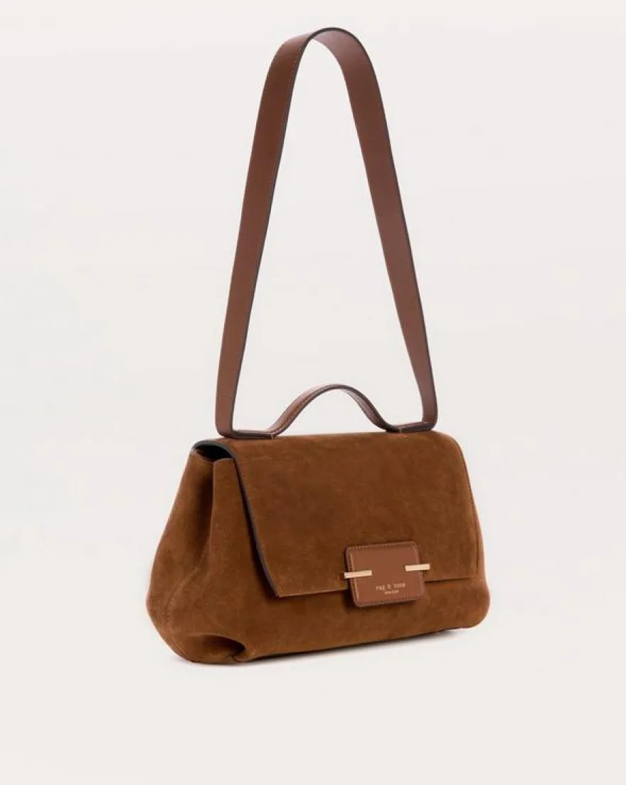 Realm Suede Top Handle Bag