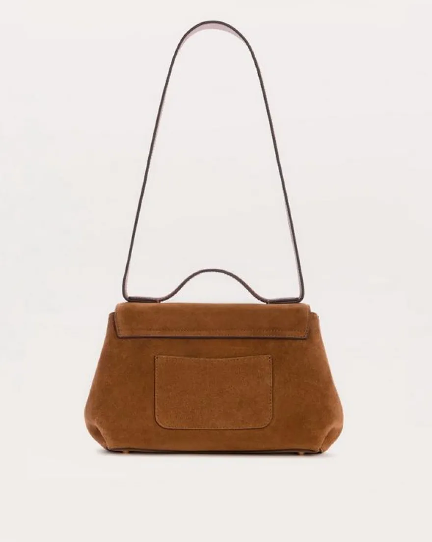 Realm Suede Top Handle Bag