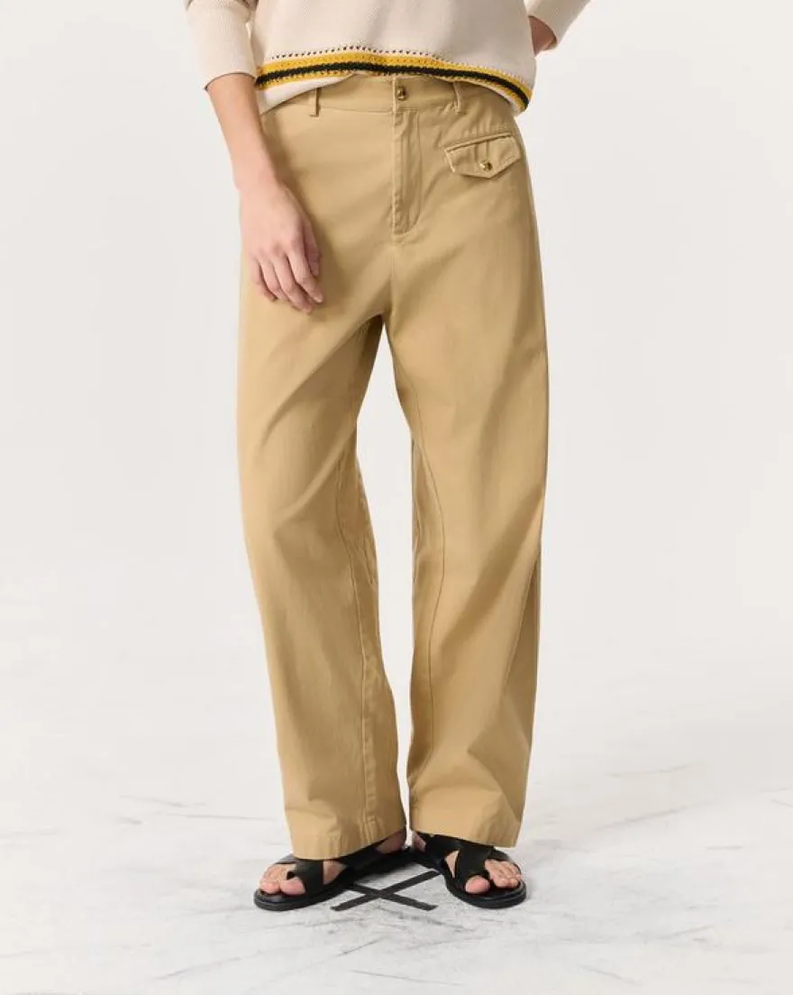 Renata Cotton Twill Utility Pants