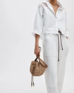 River Raffia Crossbody Bag