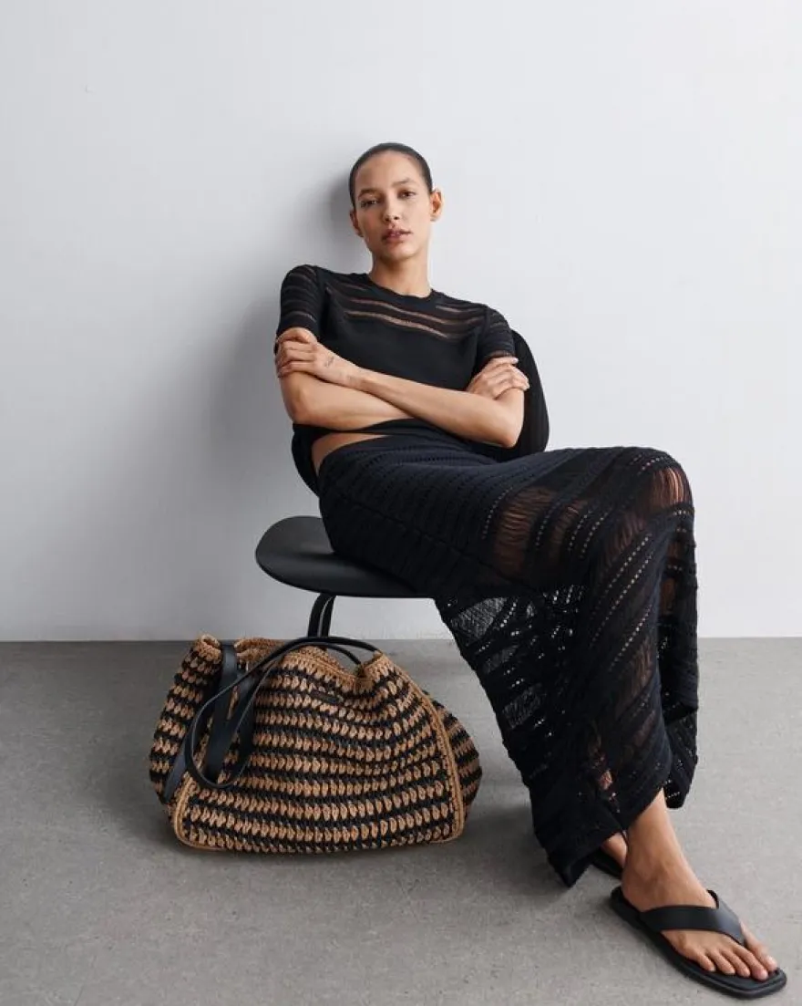 River Raffia Tote
