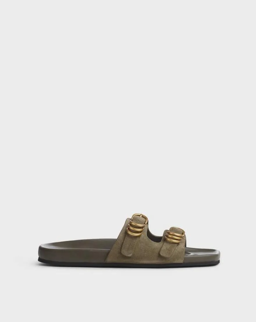 Rue Suede Slides