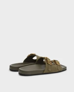 Rue Suede Slides