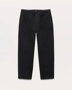 Shift Textured-Stripe Cotton-Silk Trousers
