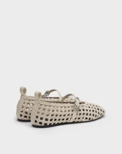 Spire Woven Faux Leather Mary Janes