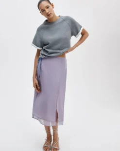 Suki Organza Midi Skirt