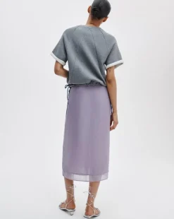 Suki Organza Midi Skirt