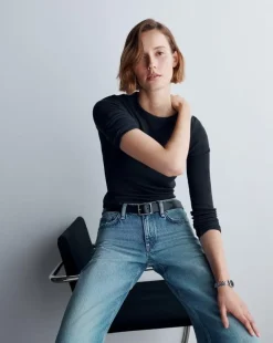 The Essential Ribbed Long-Sleeve Tee