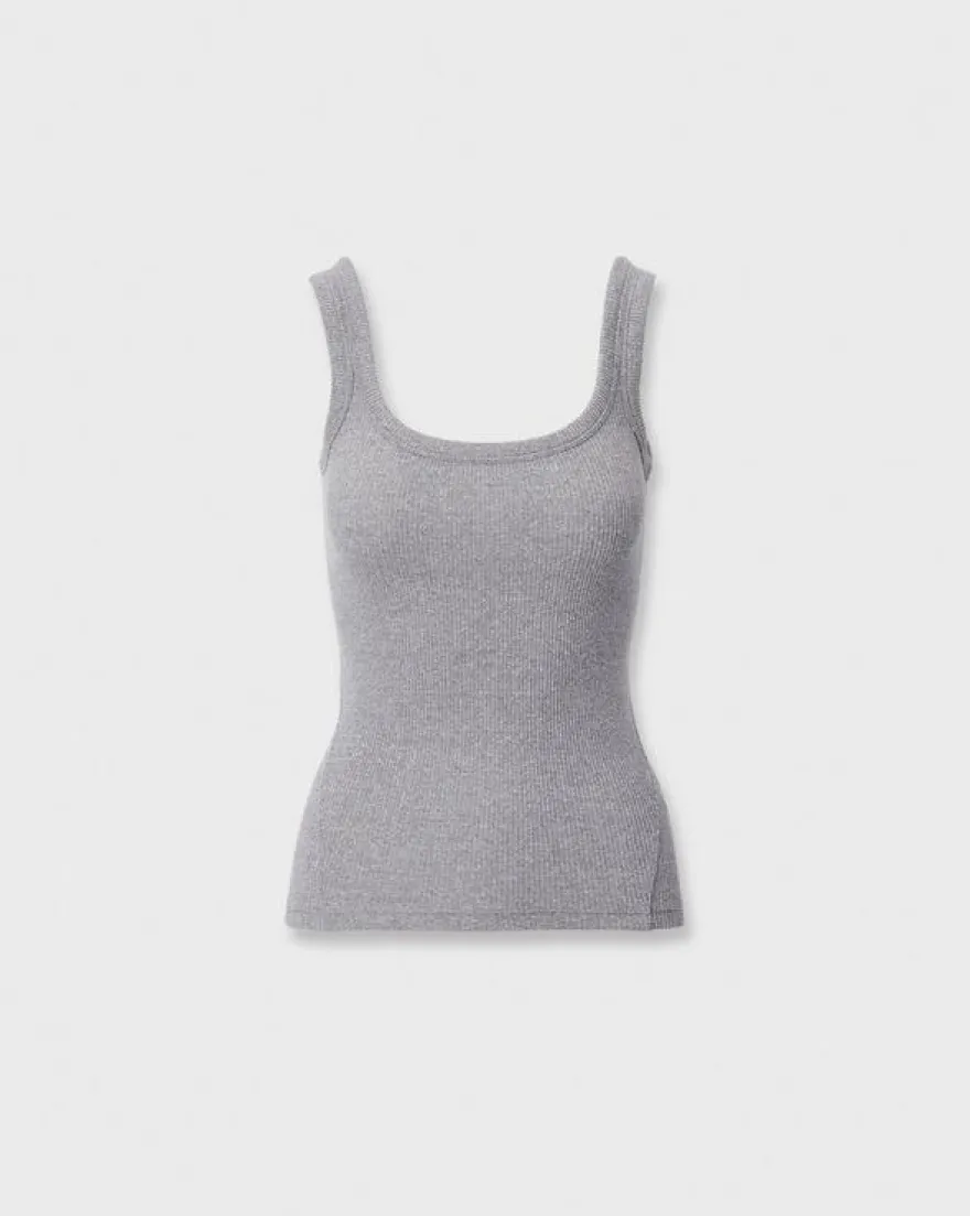 The Essential Ribbed U-Neck Tank