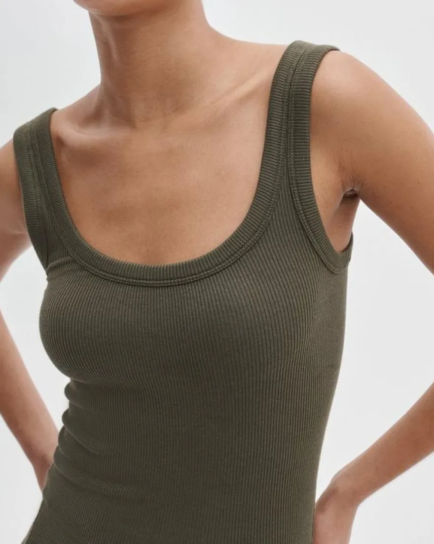 The Essential Ribbed U-Neck Tank