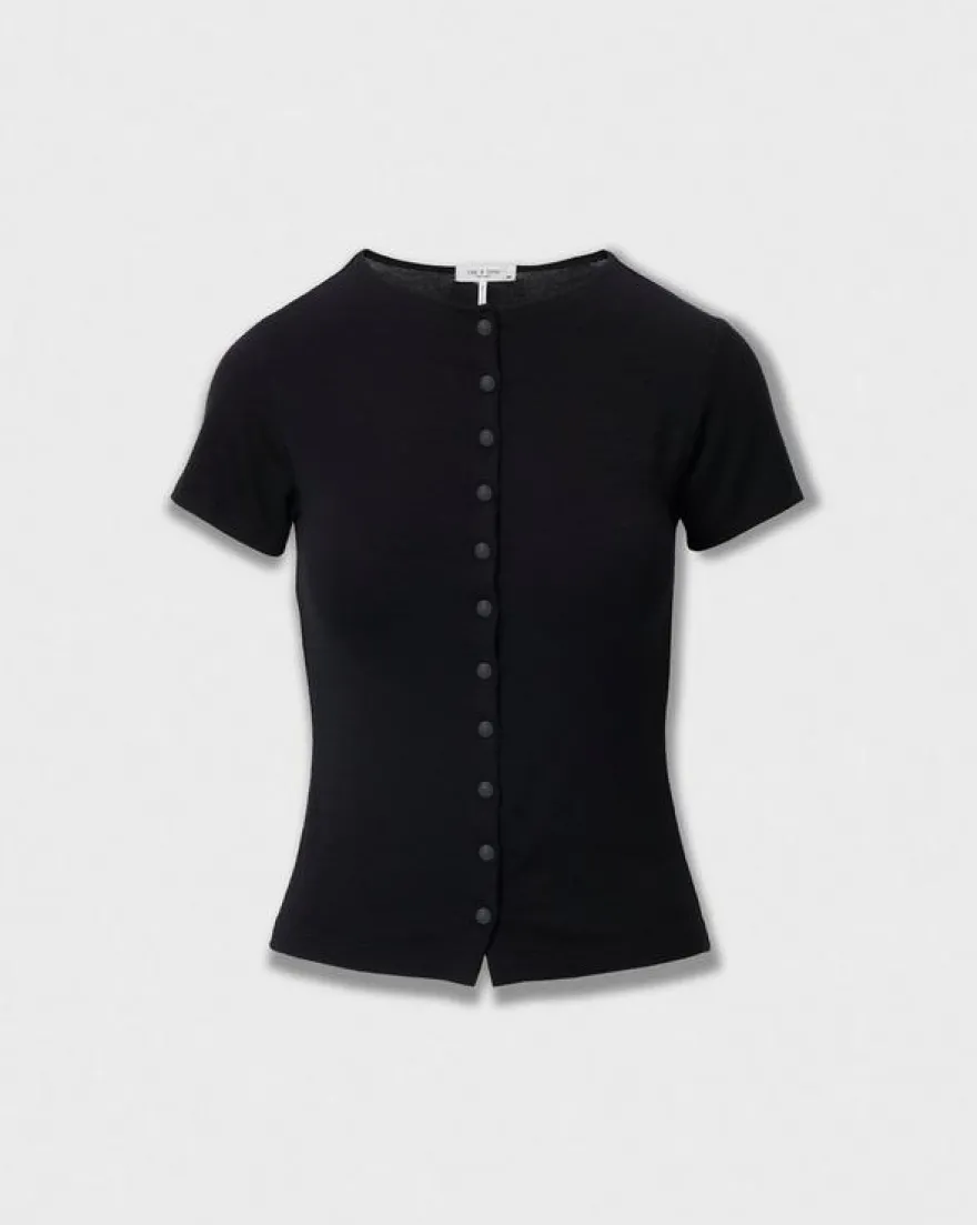 The Knit Button Tee
