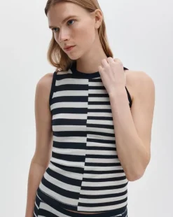 The Knit Mix Striped Tank