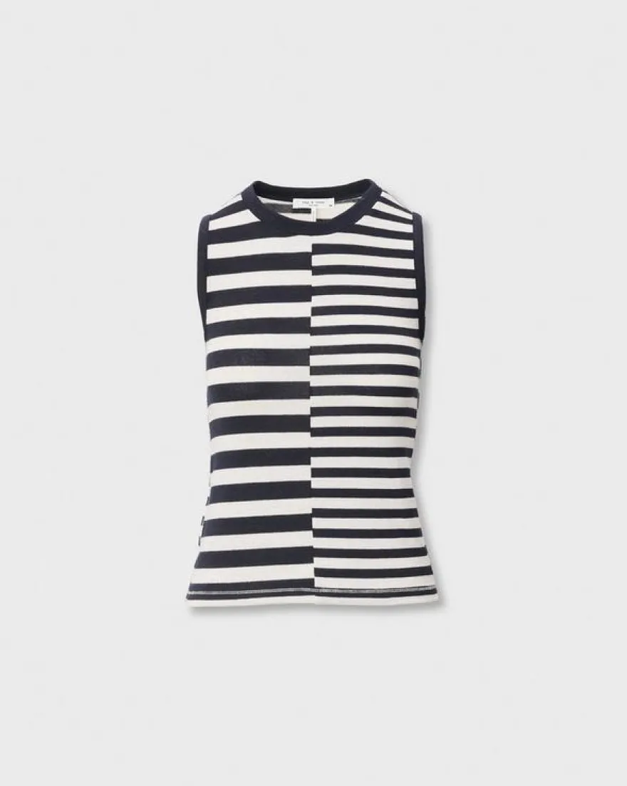 The Knit Mix Striped Tank