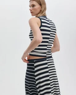 The Knit Mix Striped Tank
