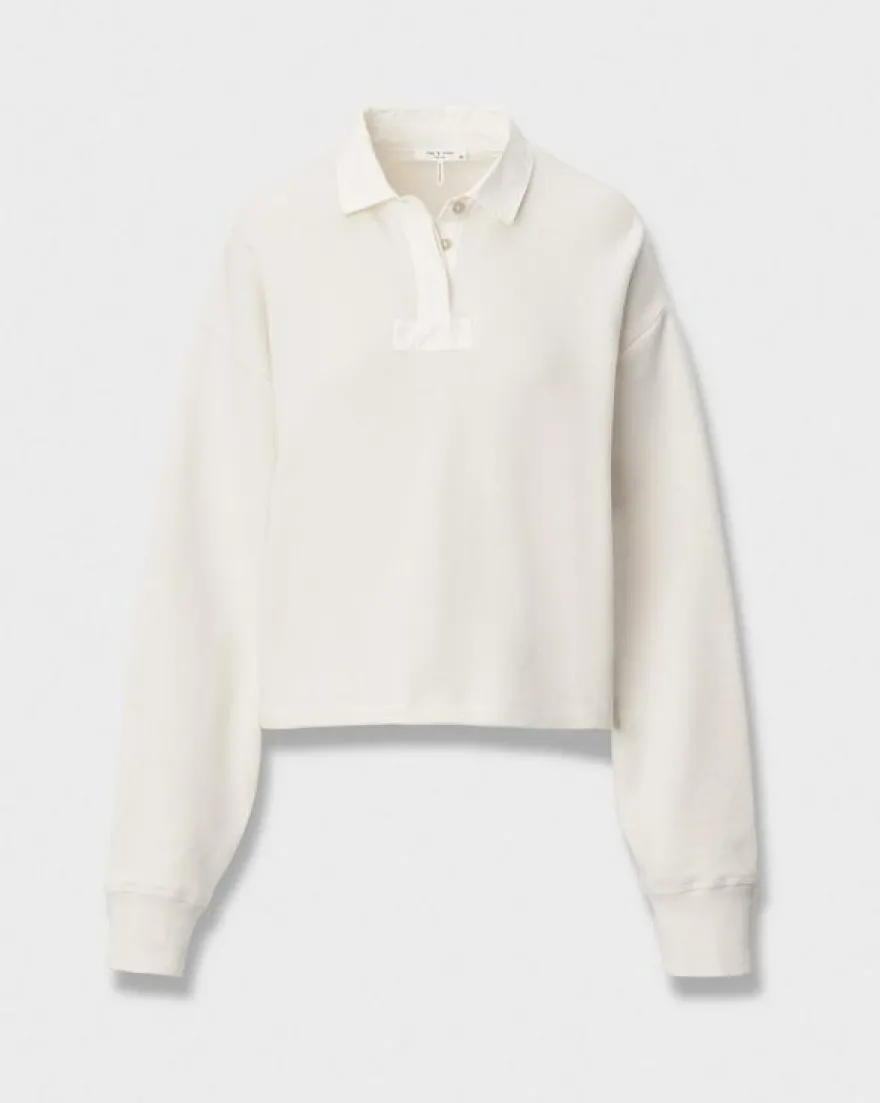 Vintage Terry Oversized Polo Sweatshirt