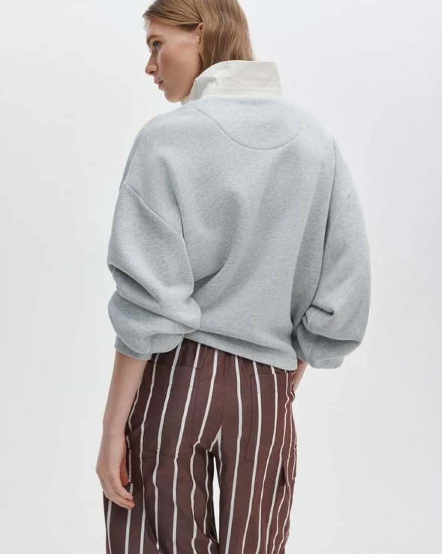 Vintage Terry Oversized Polo Sweatshirt